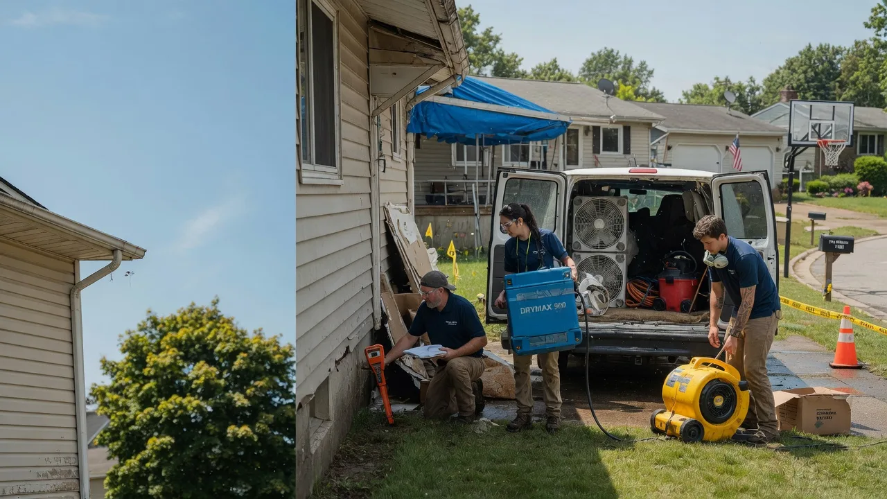 Ceiling Leak Cleanup in Melville, NY near me